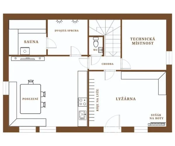 Vakantiehuis Wellness Roubenka Goldenstein Branná